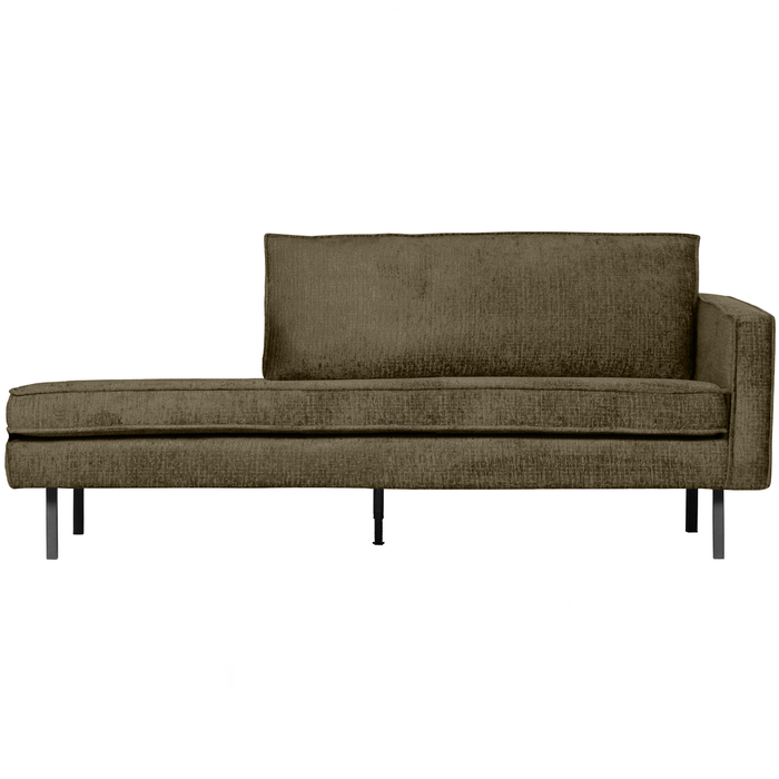 WOOOD Daybed Right Rodeo - Structure Velvet - Bonsai - 85x203x86