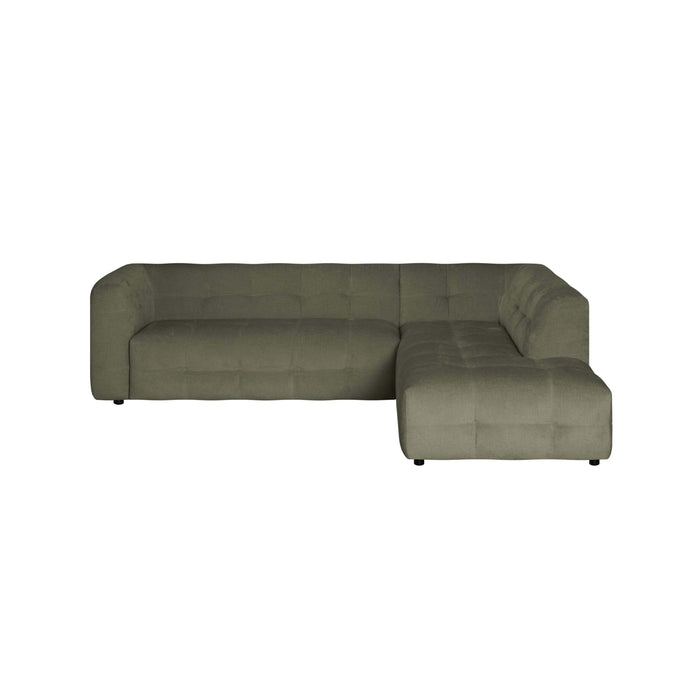 by fonQ Mush Hoekbank Rechts - Chenille - Groen