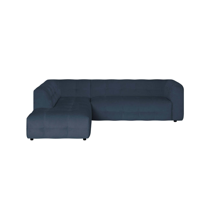 by fonQ Mush Hoekbank Links - Chenille - Blauw