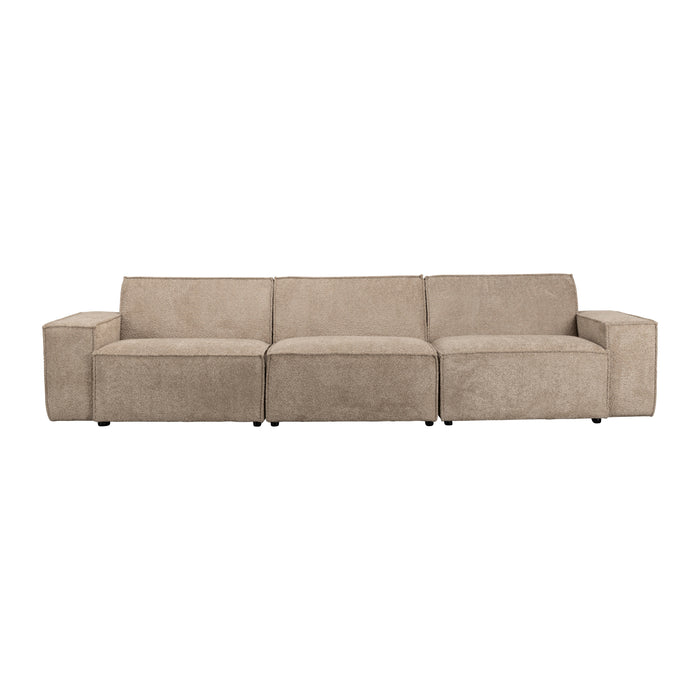 Zuiver x fonQ James 4,5-zitsbank - Teddystof - Beige