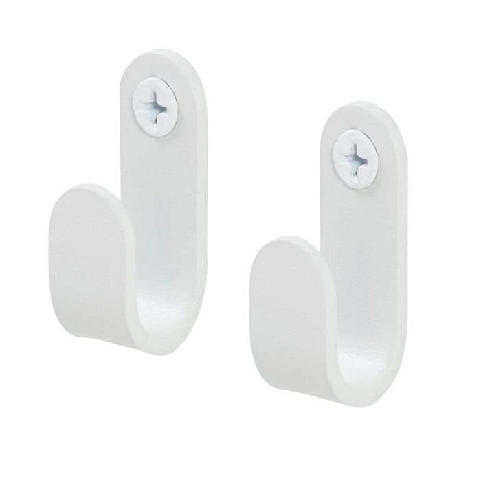 Tiger Simple Handdoekhaak - Wit (2 stuks)