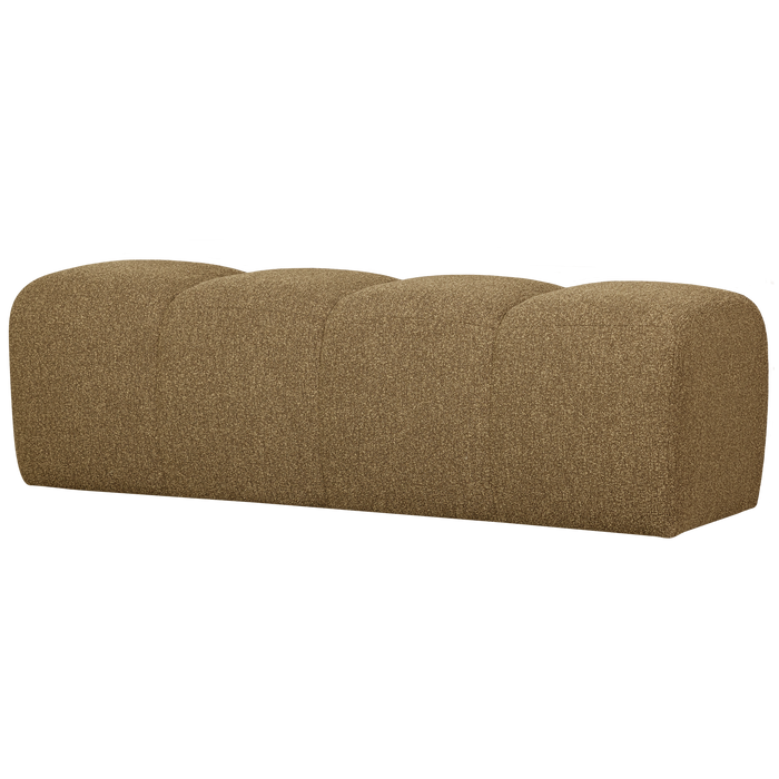 WOOOD Mojo Eetbankje 164 cm Mojo - Bouclé - Geel|Bruin Melange