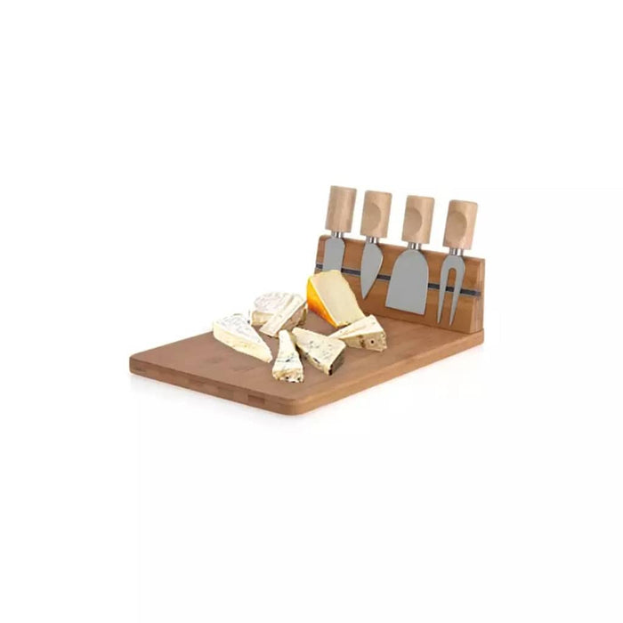 Excellent Houseware Kaasmessenstandaard met bamboe plank