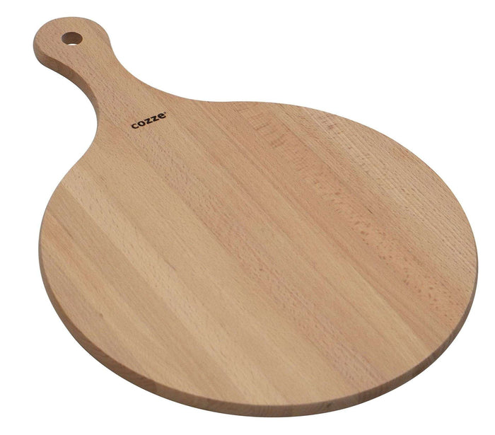 Cozze - Serveerplank voor Pizza Bamboe met Handvat Diameter 35 cm
