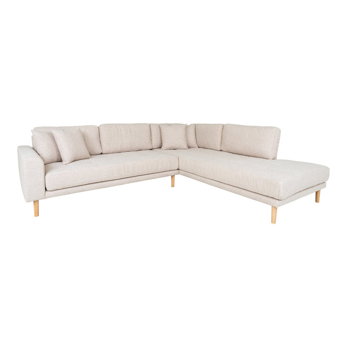 House Nordic - Hoekbank Stof Zand - Open Einde Rechts - 290x170x76cm