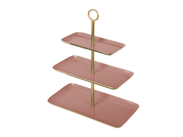 present time - Etagère Festive - Roze - 31x16x36cm