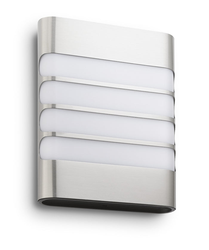 Philips Raccoon muurlamp - 1-lichts - RVS