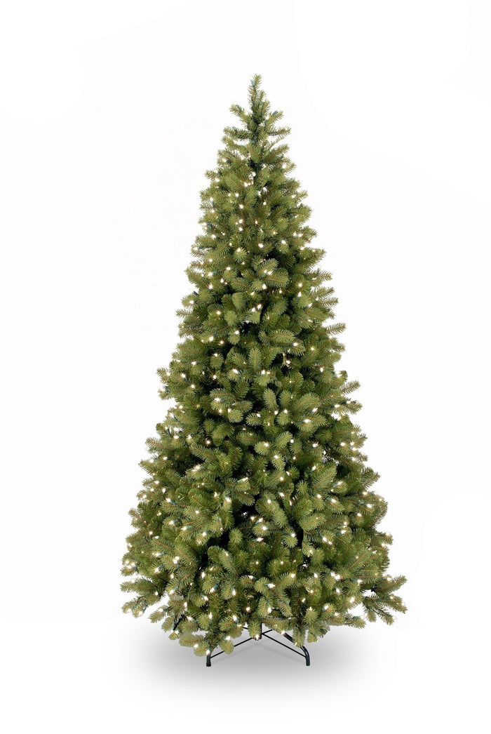 Poly Bayberry Slim Hinged verlichte kunstkerstboom - 243 cm - Groen -