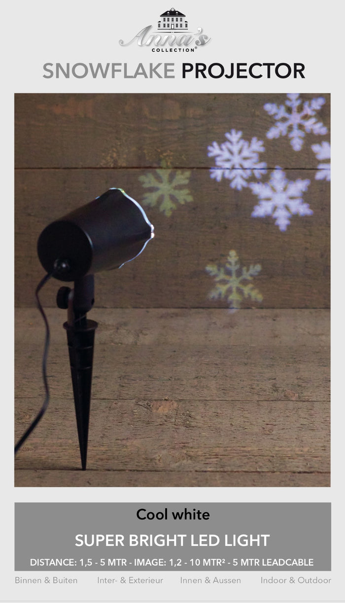 Anna's Collection - Led outdoor projector sneeuwvlok ip44 Anna's co...