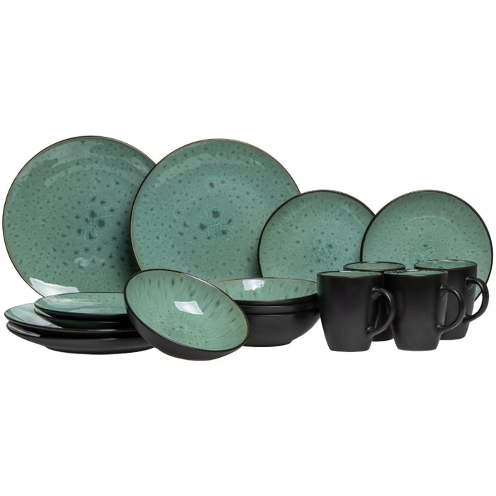 Jay Hill Serviesset Borneo - 16-delig | 4 personen - Groen