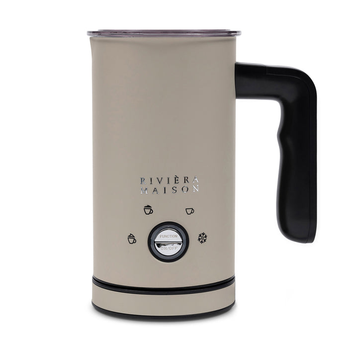 Riviera Maison Melkschuimer Elektrisch Beige - Classic Rvs 150-300 ml