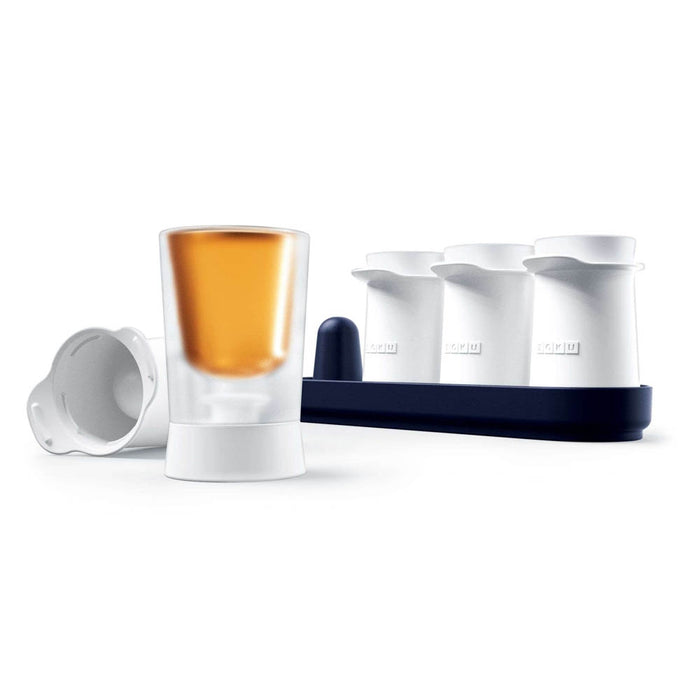 IJsblokjes Vorm, Shotglas, Set voor 4 Glazen, Polypropyleen|Siliconen,
