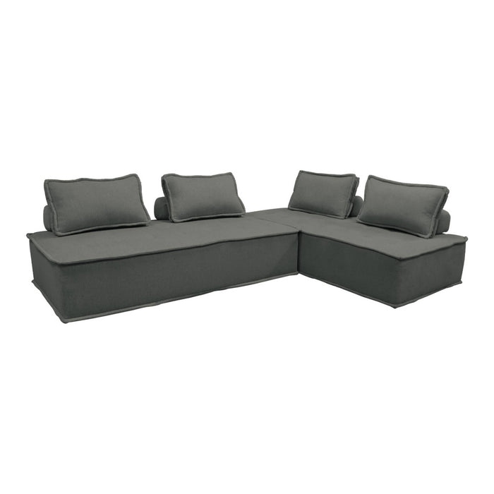 sweeek - 2-zits fauteuil DAO voor gestoffeerde modulair bank (Set van