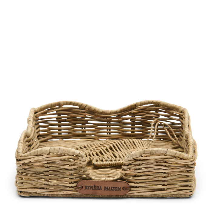 Riviera Maison Servethouder vis Bruin - Fish Servetbakje - Rattan