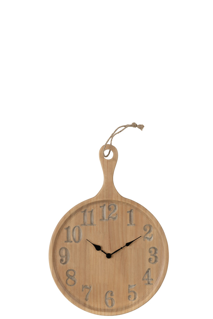 J-Line klok Plan Den - naturel - small - Ø 40 cm