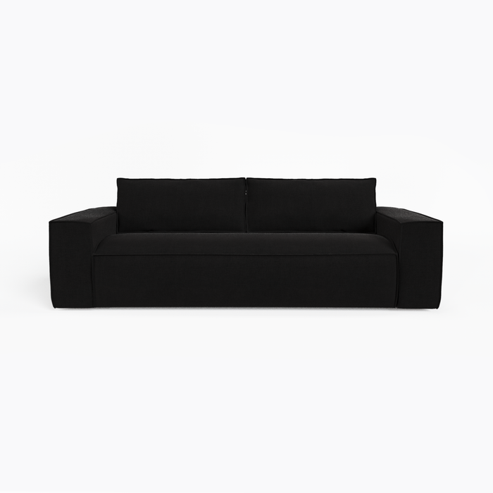 Express slaapbank dunlopillo fluweel donker antraciet 140cm