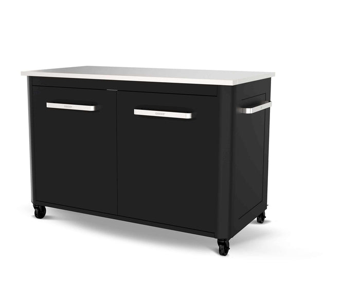 Cozze - Werkbank 2 Deurs en 4 Wielen met Opklapbare Werktafels 120 cm