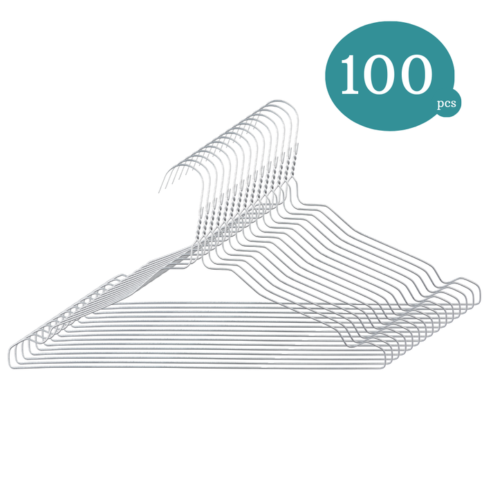 Nordix Kledinghangers set 100 stuks Metaal Draadhanger Kleerhangers