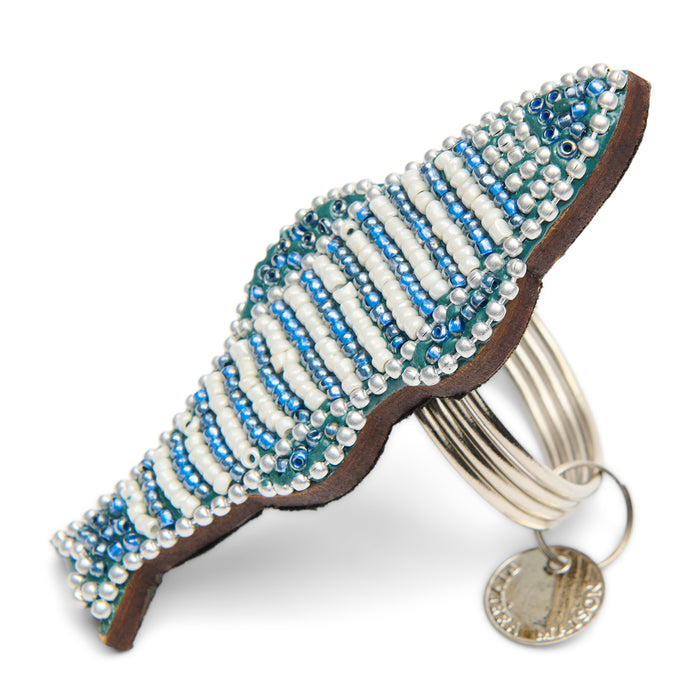 Riviera Maison Servetring Blauw, Wit - Como Catch Tafelring