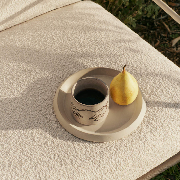 ferm LIVING Desert 2-zitsbank Pure Bouclé - Cashmere / Off-White