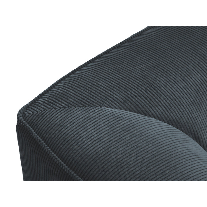 Windsor & Co Sao Hoekbank met Chaise Longue Links - 4-zits - Ribstof - Blauw