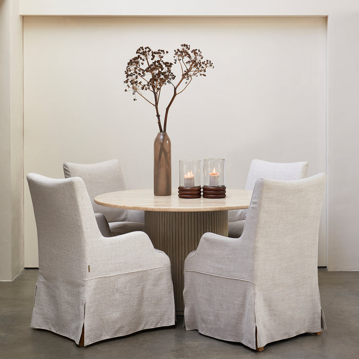 Riviera Maison Vaas beige, Lange bloemenvaas - RM Bella Tola
