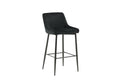 Fjôrd - Barkruk Zwart - Velvet - Plaza - Set van 2