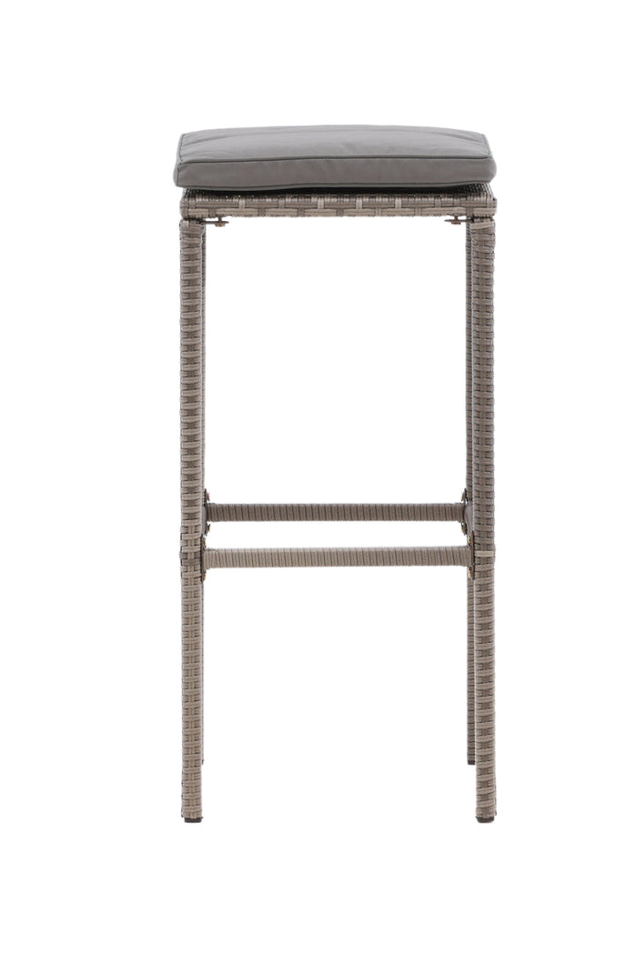 Fjôrd - Outdoor Barkruk Grijs - Wicker - Alo
