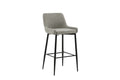 Fjôrd - Barkruk Beige|Zwart - Linnen - Plaza - Set van 2