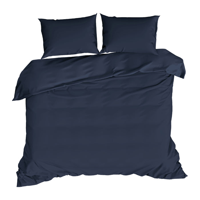 by fonQ Fresh Dekbedovertrek 240 x 220/240 cm - Indigo Blue