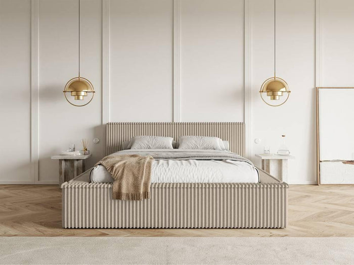 NADUVI Collection Bedframe Rafe ribstof 160 x 200 cm
