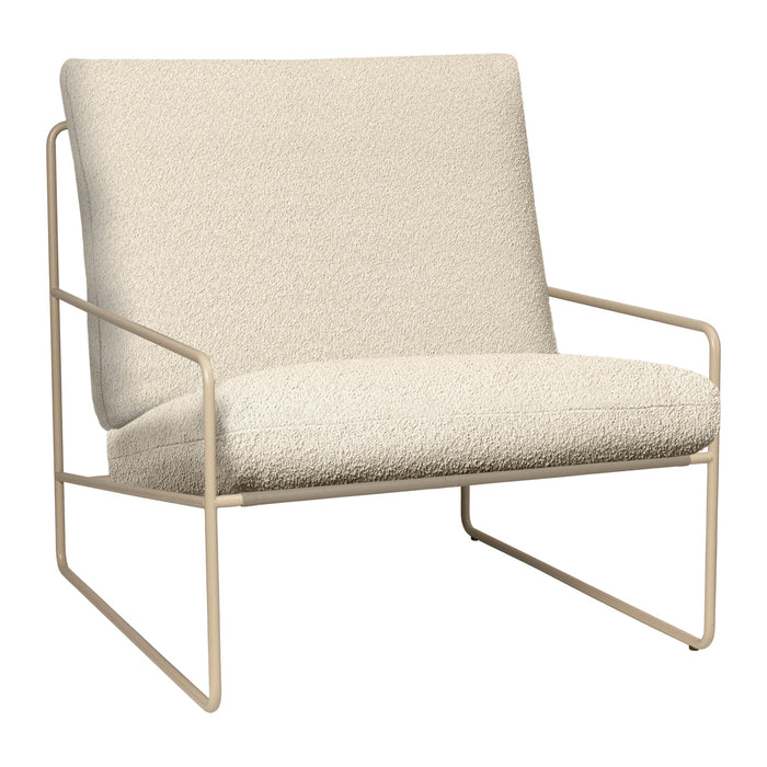 ferm LIVING Desert Lounger -  Pure Bouclé - Cashmere / Off-White