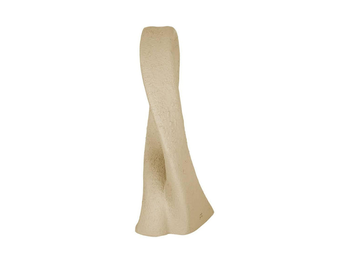 present time - Statue Abstract Art Bow polyresin sand brown