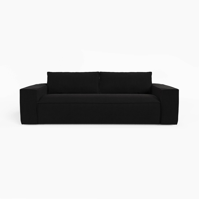 Express slaapbank dunlopillo fluweel donker antraciet 140cm