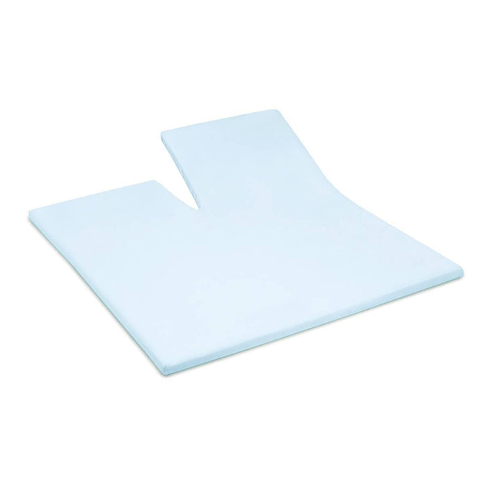 Damai Splittopper Single Split Hoeslaken Bio Katoen Satijn - sky blue