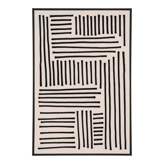 House Nordic - Wand Canvas Rechthoek - Beige katoen - 3x100x140cm