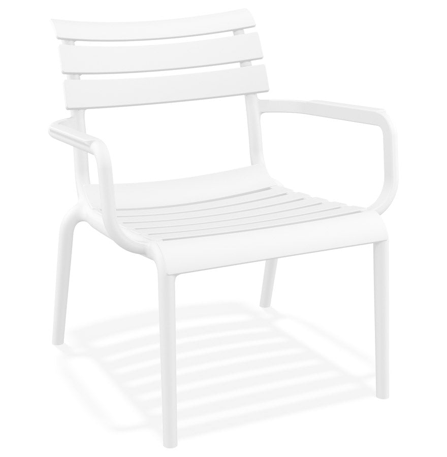 ALTEREGO AROMA Tuinstoel met armleuningen - Wit