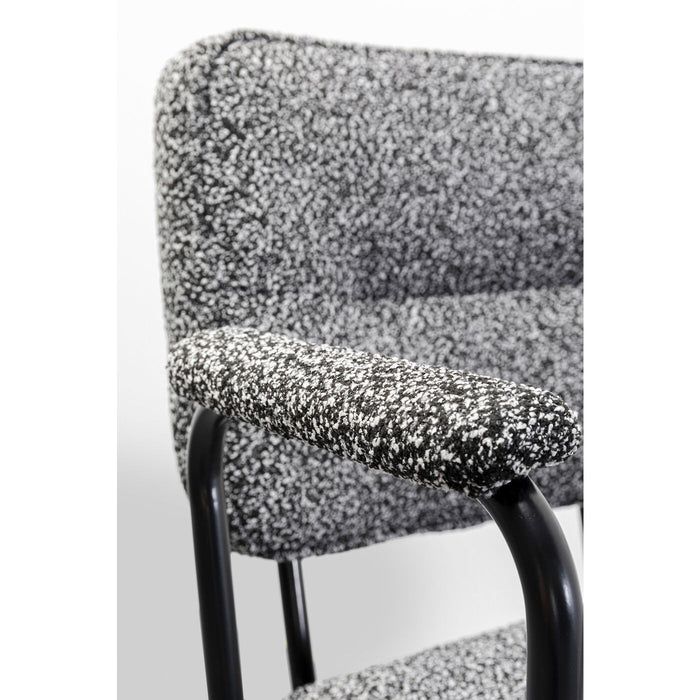 Kare Design Orelie Stoel met armleuningen zwart en wit