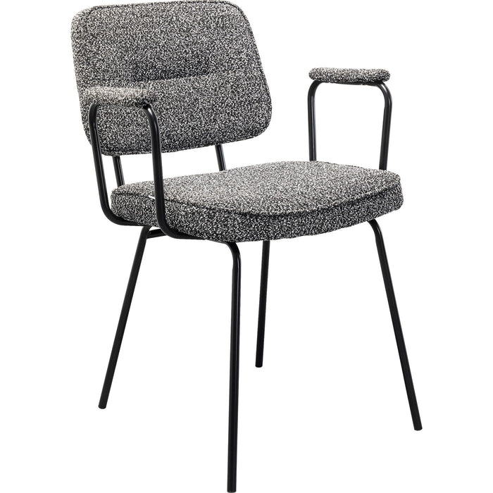 Kare Design Orelie Stoel met armleuningen zwart en wit