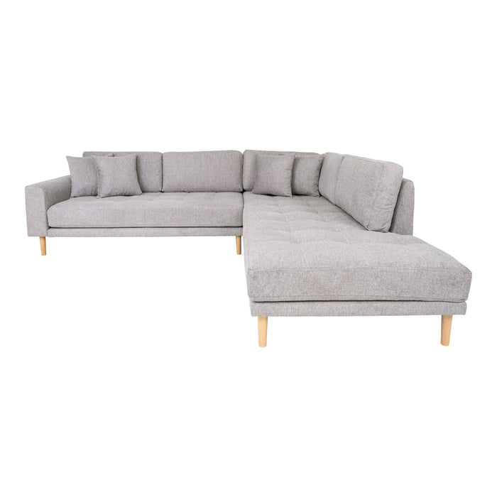 House Nordic - Hoekbank Lichtgrijs - Open Einde Rechts - 290x170x76cm