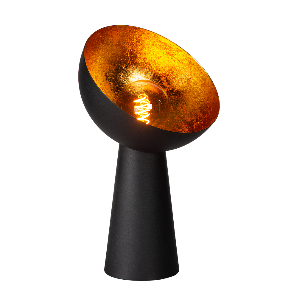 Atmooz Hopi - Tafellamp - Zwart en Goud - Metaal - 43 cm