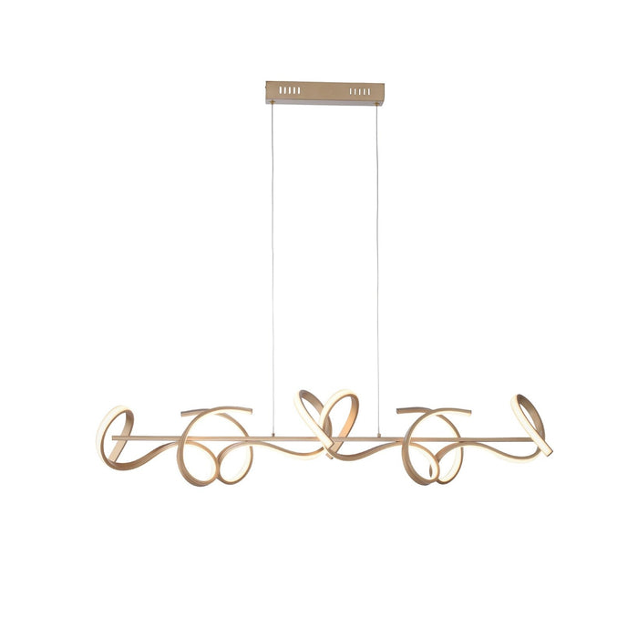 Paul Neuhaus Curls Hanglamp Mat Goud 40Watt incl. Dimmer