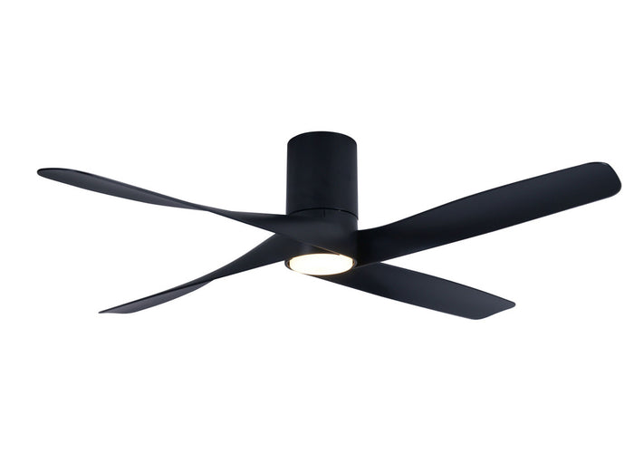 Lucci Air Plafondventilator Riviera Zwart 12Watt Led Ø 132cm Incl.