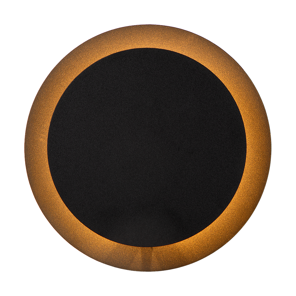 Atmooz Nakai - Ronde Wandlamp - Zwart - LED - 20 x 20 x 9 cm