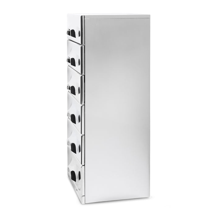 HKliving Chest Ladekast - 6 Lades - Chrome