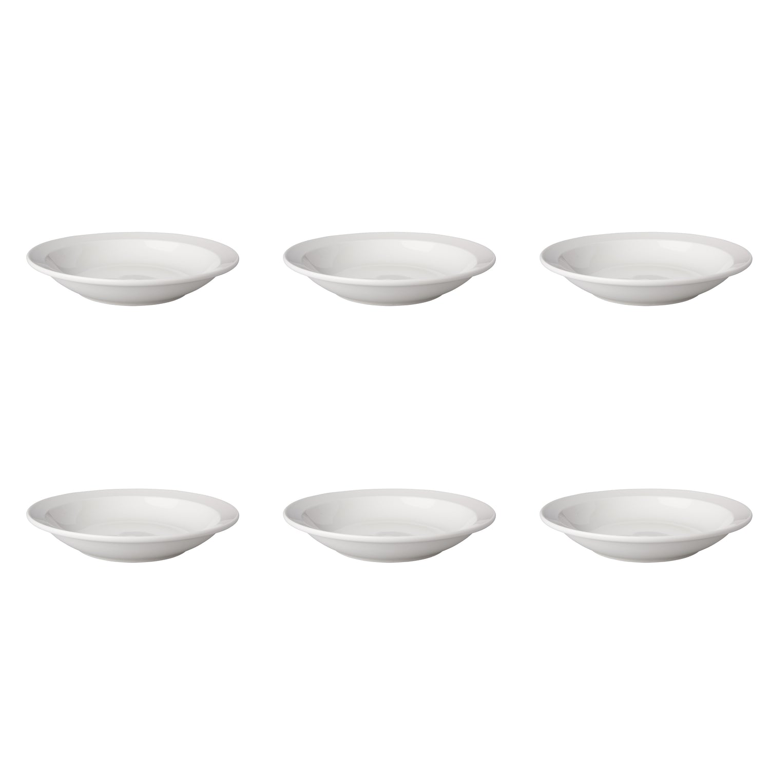 Mammoet Bord diep Budgetline 21.5 cm Wit Porselein 6 stuk(s)