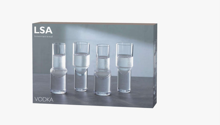 L.S.A. - Vodka Shotglas 50 ml Set van 4 Stuks
