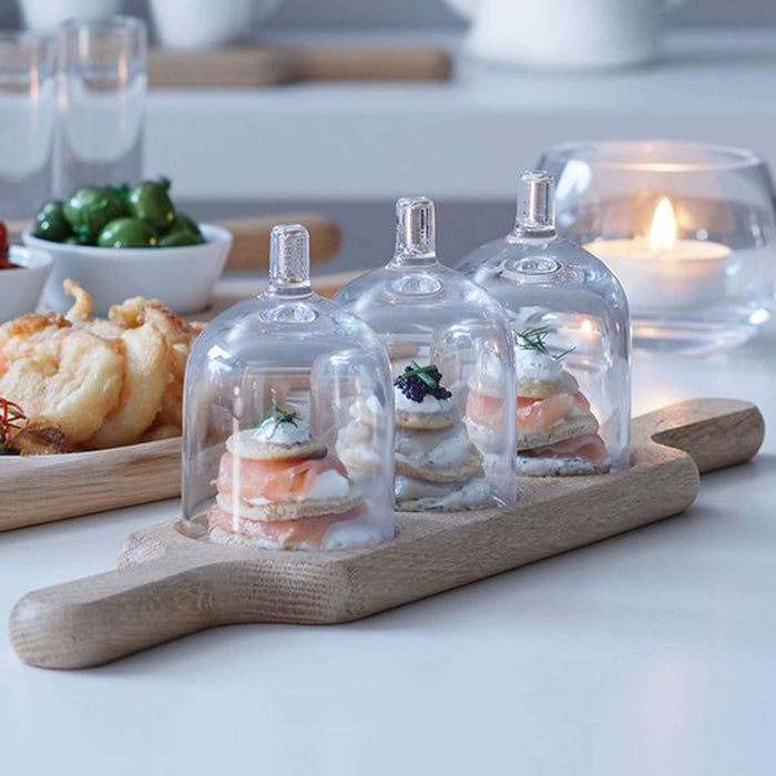 L.S.A. Paddle Wodka Set met Serveerplank Set van 6 Stuks