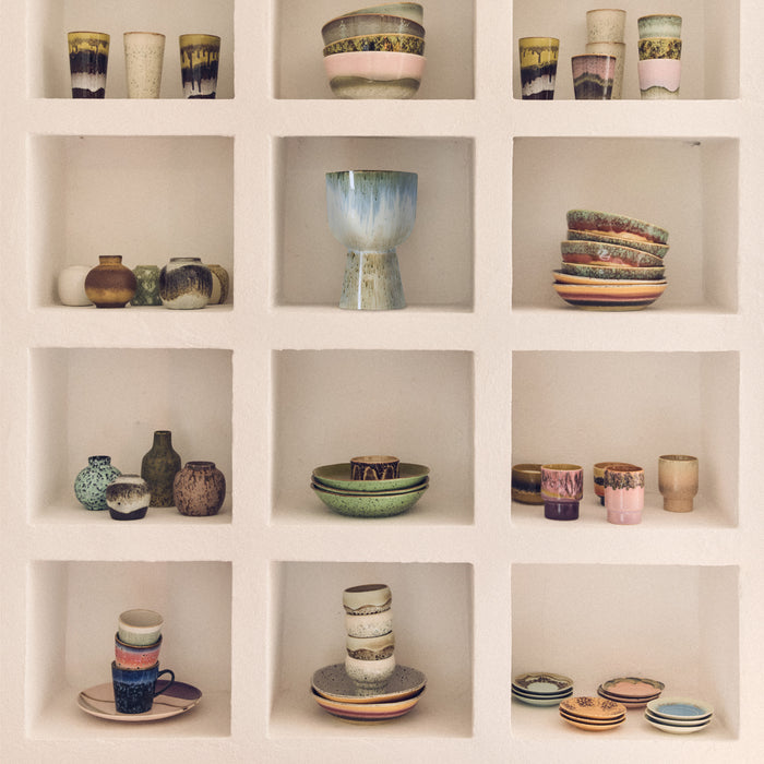 HKliving 70's Ceramics Vaas Set van 5  - Pursuit