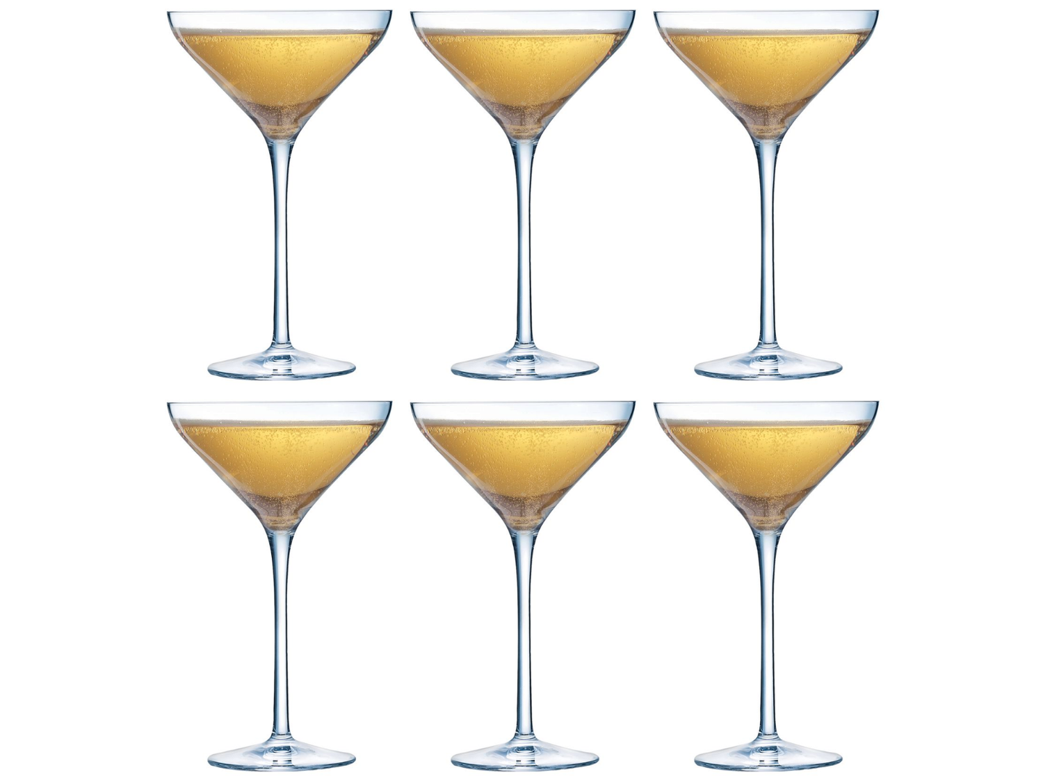 Chef & Sommelier Cocktailglazen New Martini - 210 ml - 6 stuks